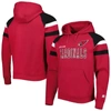 Starter Cardinal Arizona Cardinals Draft Fleece Raglan Pullover Hoodie In Cardinal