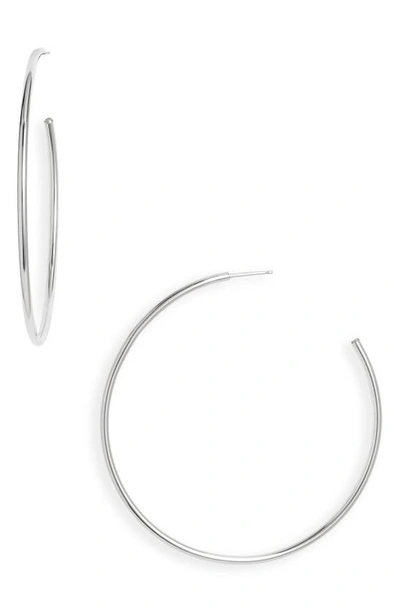 Nashelle Everyday Hoop Earrings In Sterling Silver