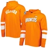 TOMMY HILFIGER TOMMY HILFIGER ORANGE/WHITE DENVER BRONCOS ALEX LONG SLEEVE HOODIE T-SHIRT