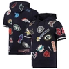 Pro Standard Navy Nfl League Wordmark Short Sleeve Pullover Hoodie In Navy
