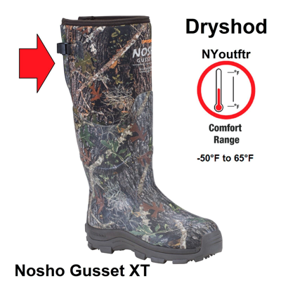 Pre-owned Dryshod Nosho Gusset Xt Size 11 Ultra Hunt Camo Nsgx-mh-cm Muck Style In Multicolor