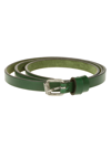 Aspesi Buckled Slim Belt In Green