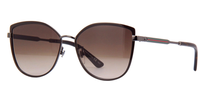 Gucci Brown Gradient Cat-eye Ladies Sunglasses Gg0589sk 002 57