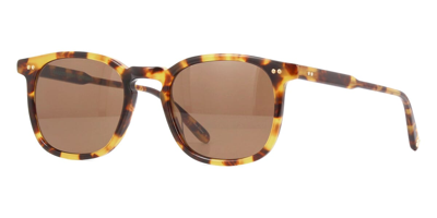 Garrett Leight Ruskin Sun Bio Spotted Tortoise/bio Copper Sunglasses