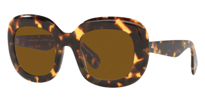 Oliver Peoples Jesson Round Acetate Sunglasses In Brown
