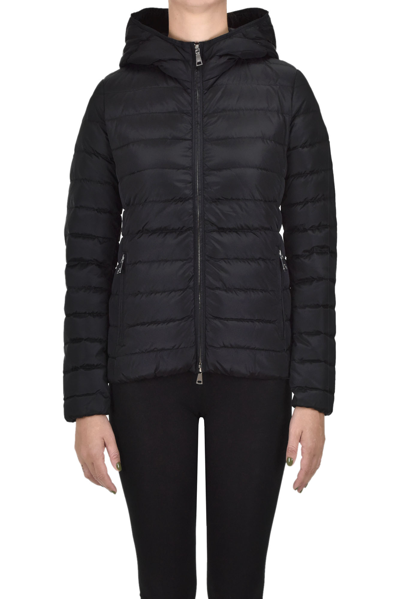 Add Quilted Lightweight Down Jacket In Black