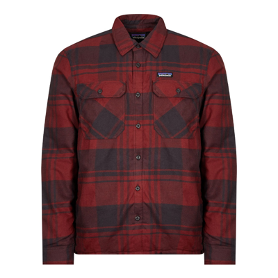 Patagonia Insulated Fjord Flannel Shirt - Red In Green