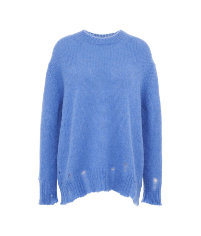 Mauro Grifoni Womens Purple Other Materials Sweater In Blue,purple