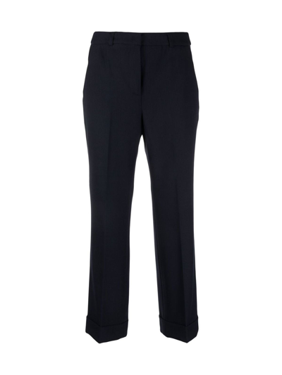 Seventy Bielastic Diagonal Wool Trouser In Black