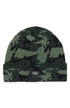 Ugg Camo Print Wool Blend Beanie In Camo