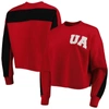 Gameday Couture Crimson Alabama Crimson Tide Back To Reality Colorblock Pullover Sweatshirt In Crimson
