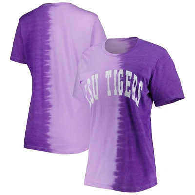 Gameday Couture Purple Lsu Tigers Find Your Groove Split-dye T-shirt