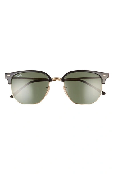 Ray Ban Clubmaster 55mm Square Sunglasses In Black
