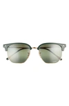 Ray Ban Clubmaster 53mm Polarized Square Sunglasses In Green