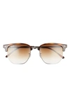 Ray Ban Clubmaster 53mm Square Sunglasses In Havana