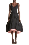 JASON WU COLLECTION TIERED RUFFLE COCKTAIL DRESS