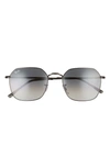 Ray Ban 55mm Gradient Geometric Sunglasses In Black