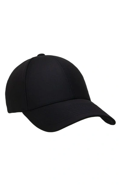Varsity Headwear Wool Blend Baseball Cap In Black
