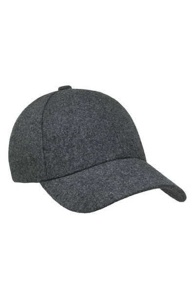 Varsity Headwear Wool Baseball Cap In Granite Grey