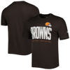 NEW ERA NEW ERA BROWN CLEVELAND BROWNS COMBINE AUTHENTIC TRAINING HUDDLE UP T-SHIRT