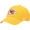 47 '47 GOLD KANSAS CITY CHIEFS SECONDARY CLEAN UP ADJUSTABLE HAT