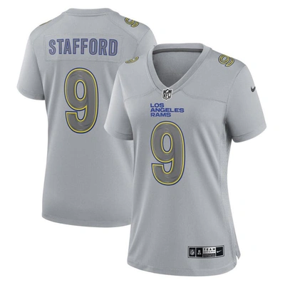 Nike Matthew Stafford Gray Los Angeles Rams Atmosphere Fashion Game Jersey