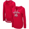 Colosseum Scarlet Ohio State Buckeyes My Lover Hoodie Long Sleeve T-shirt In Scarlet