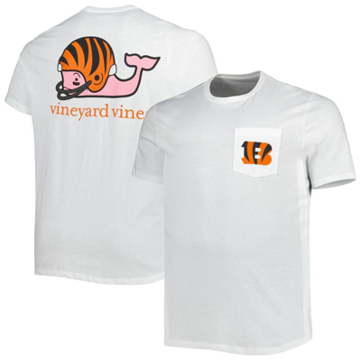 Vineyard Vines White Cincinnati Bengals Big & Tall Helmet T-shirt