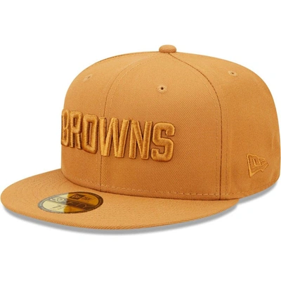 New Era Brown Cleveland Browns Team Color Pack 59fifty Fitted Hat