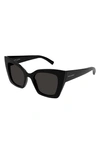 Saint Laurent 51mm Cat Eye Sunglasses In Black