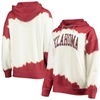 Gameday Couture Women's  White, Crimson Indiana Hoosiers For The Fun Double Dip-dyed Pullover Hoodie In White