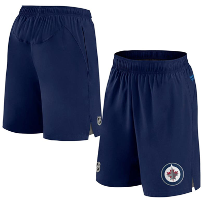 Fanatics Branded Navy Winnipeg Jets Authentic Pro Rink Shorts