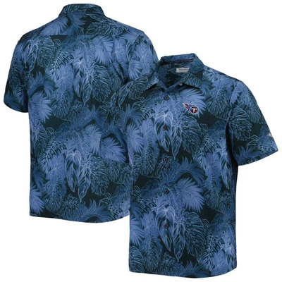 Tommy Bahama Blue Tennessee Titans Coast Luminescent Fronds Camp Islandzone Button-up Shirt