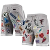 PRO STANDARD PRO STANDARD GRAY NFL PRO LEAGUE ALLOVER SHORTS