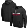 Colosseum Black Nc State Wolfpack Lantern Pullover Hoodie In Black