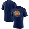 MAJESTIC MAJESTIC HEATHERED NAVY 2022 MLB ALL-STAR GAME VINTAGE SUNSET TRI-BLEND T-SHIRT