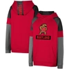 COLOSSEUM YOUTH COLOSSEUM RED MARYLAND TERRAPINS COLORBLOCKED RAGLAN PULLOVER HOODIE