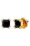 Kate Spade Women's Goldtone & Cubic Zirconia Stud Earrings In Jet