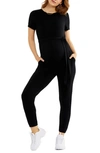 A PEA IN THE POD LUXESSENTIALS REVERSIBLE MATERNITY JUMPSUIT