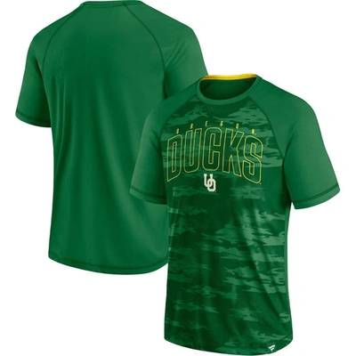 Fanatics Branded Green Oregon Ducks Arch Outline Raglan T-shirt