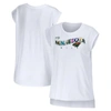 Wear By Erin Andrews White Minnesota Wild Greetings From Muscle T-shirt In White