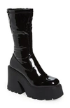 Steve Madden Arrow Platform Boot In Black