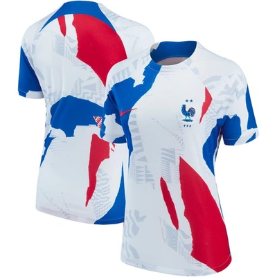 Nike White France National Team 2022 Pre-match Top