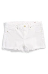 Blanknyc Kids' 'flavor Savor' Cutoff Denim Shorts In White Lines
