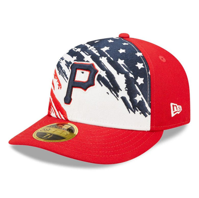 New Era Red Pittsburgh Pirates 2022 4th Of July Low Profile 59fifty Fitted Hat