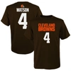 Outerstuff Big Boys Deshaun Watson Brown Cleveland Browns Mainliner Player Name And Number T-shirt In Brown
