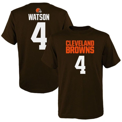 OUTERSTUFF YOUTH DESHAUN WATSON BROWN CLEVELAND BROWNS MAINLINER PLAYER NAME & NUMBER T-SHIRT