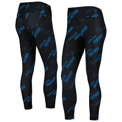 Concepts Sport Black Carolina Panthers Breakthrough Allover Print Leggings