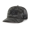 47 '47 CHARCOAL/BLACK CINCINNATI REDS TONAL CAMO CONVOY TRUCKER SNAPBACK HAT