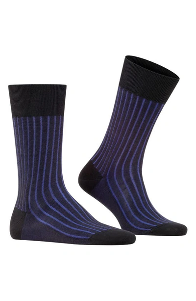 Falke Shadow Cotton Socks In Black